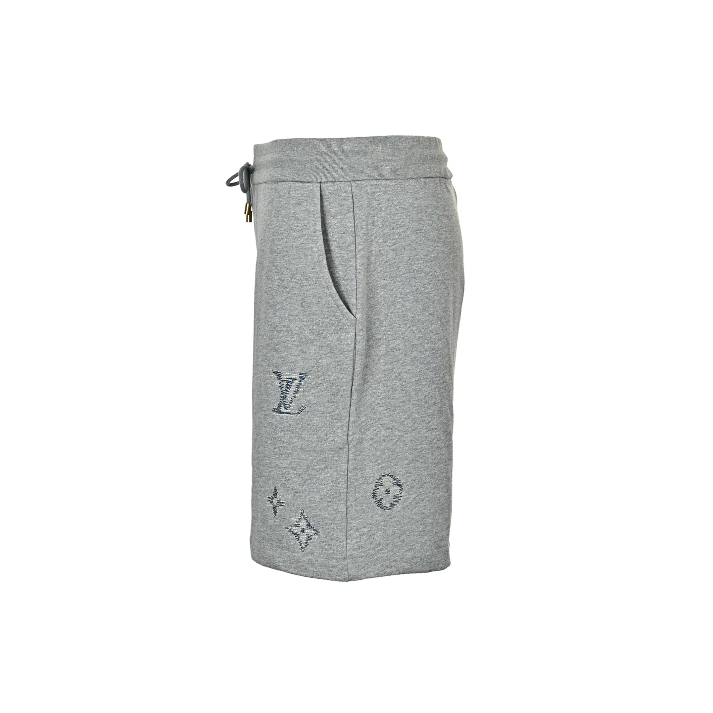 Louis Vuitton/Louis Vuitton sketch old flower embroidered shorts